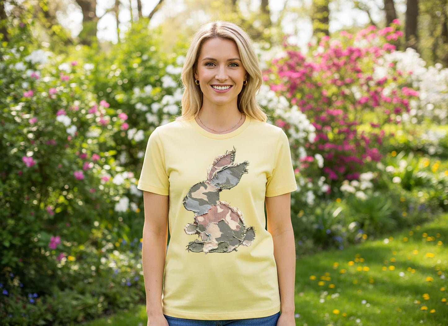 Camo Easter Bunny Shirt, Womens Easter Shirt, Cute Bunny Shirt, Family Easter Shirt