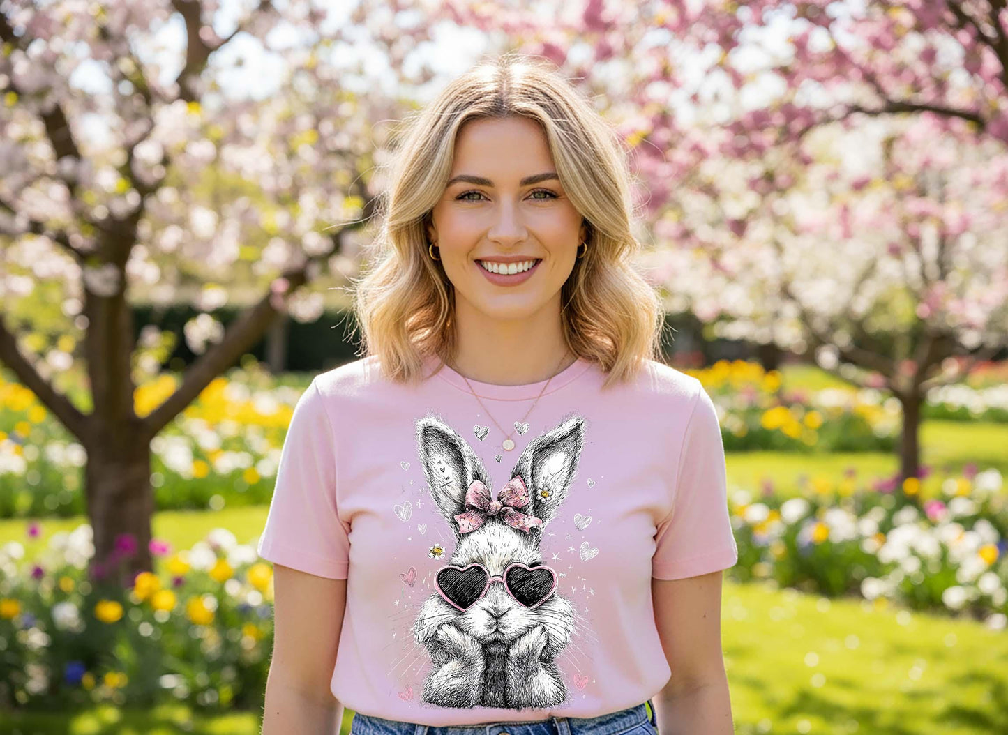 Retro Easter Bunny Shirt, Sunglasses Easter Shirt, Cute Bunny Shirt, Family Easter Shirt
