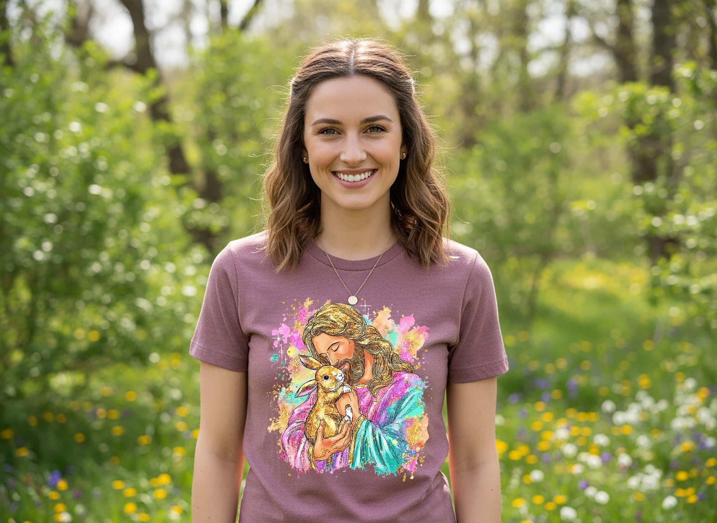 Jesus Easter Shirt, Christian Easter Shirt, Cute Bunny Shirt, Family Easter Shirt