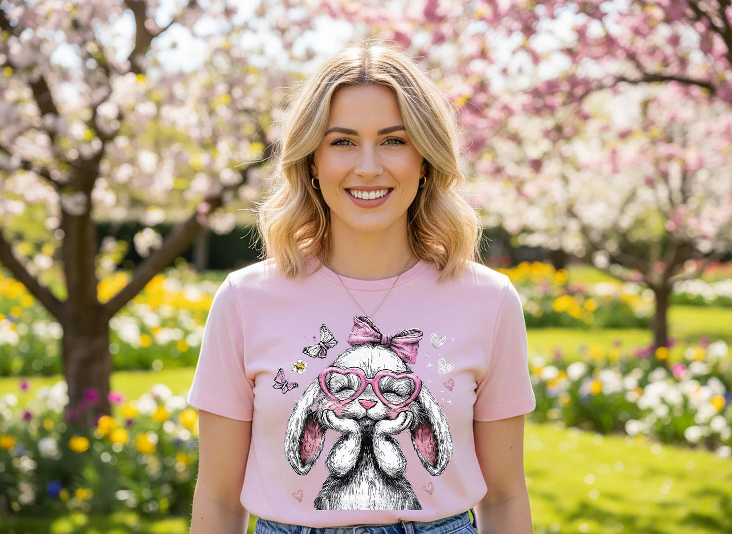 Easter Bunny Shirt, Sunglasses Easter Shirt, Women's Easter Shirt, Family Easter Shirt