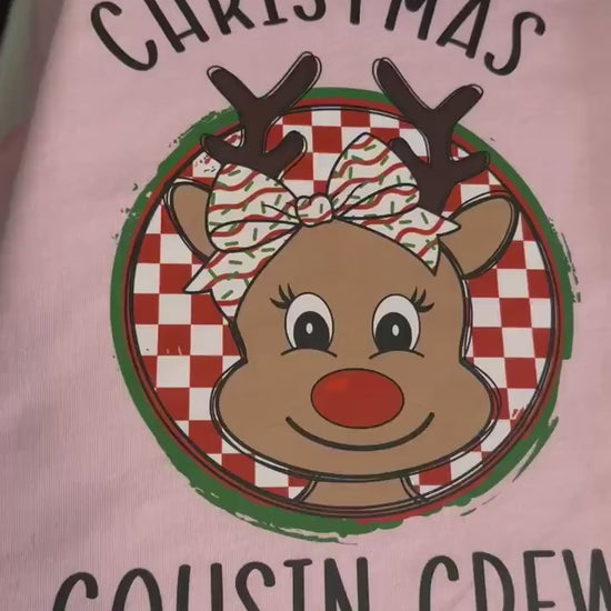 Christmas Cousin Crew Shirt, Gingerbread Christmas Shirt, Boys Reindeer Shirt, Toddler Christmas Shirt, Matching Boys Shirts,